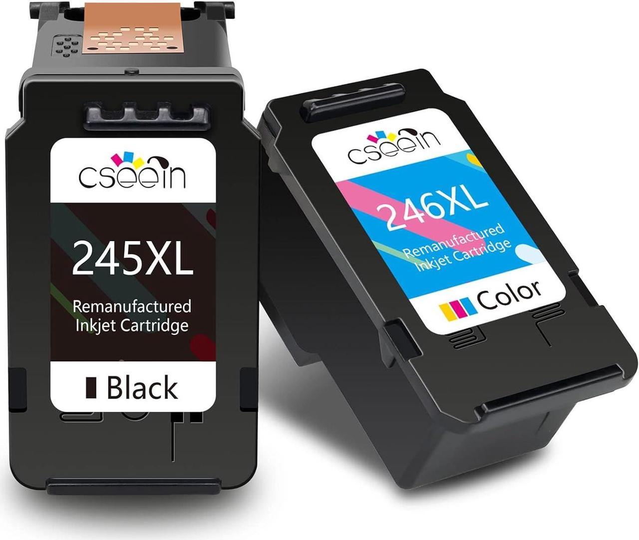 Remanufactured Ink Cartridges Replacement for Canon PG-245XL CL-246XL PG-243 CL-244 for Pixma MX492 TR4520 TS3120 MG2420 MG2520 MG2522 MX490 MG2920 MG2922 MG2520 MG3022 MG3029 IP2820 Printer Ink