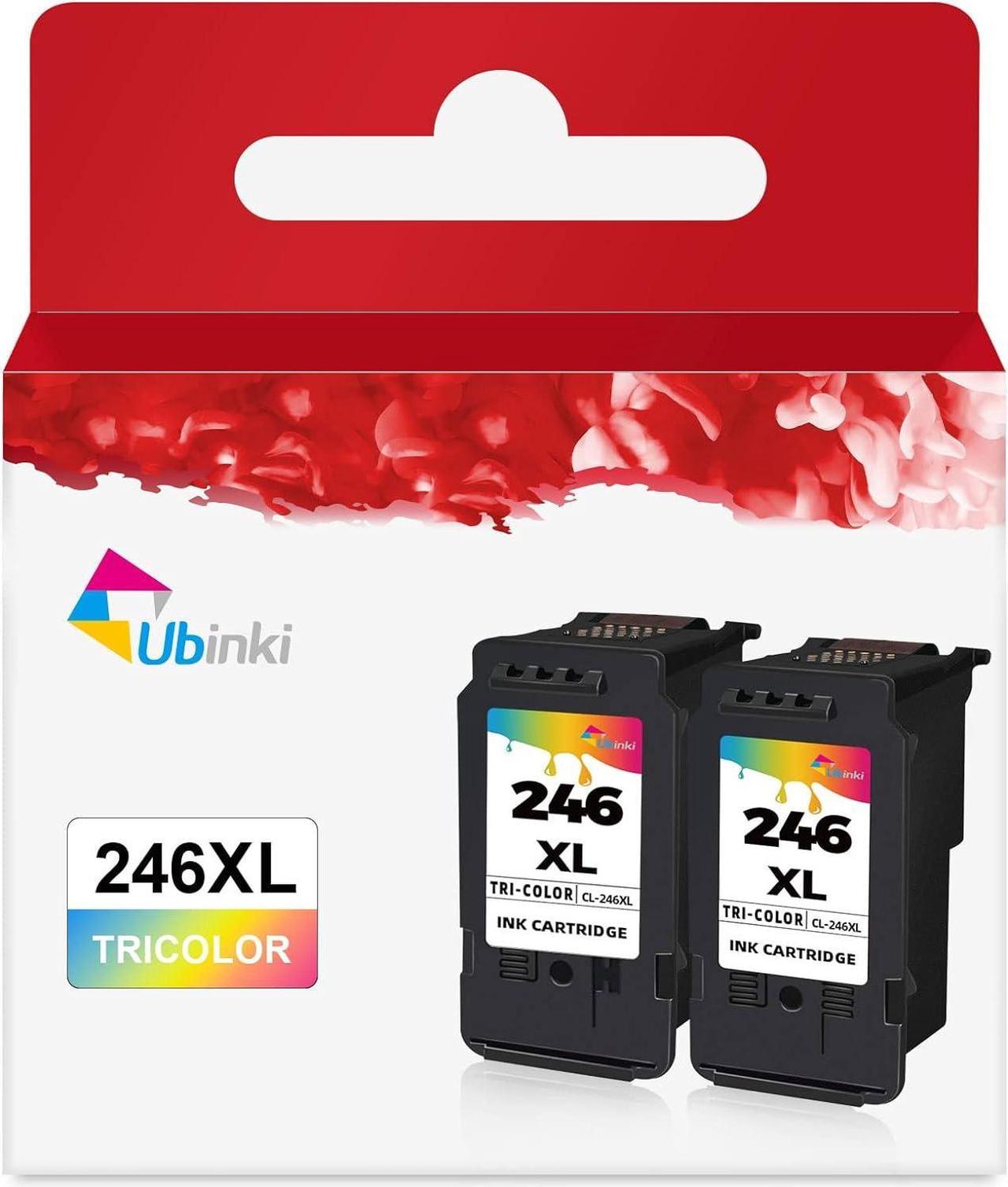 246XL Ink Cartridge 2Pack for Canon CL-246 CL246 XL CL246XL 245XL Color Ink to PIXMA TS3322 TR4522 MG2522 MX490 MX492 TS3100 TS3122 TR4520 TS3300 TR4500 MG2500 TS3320 Printer CL-243 XL 243XL