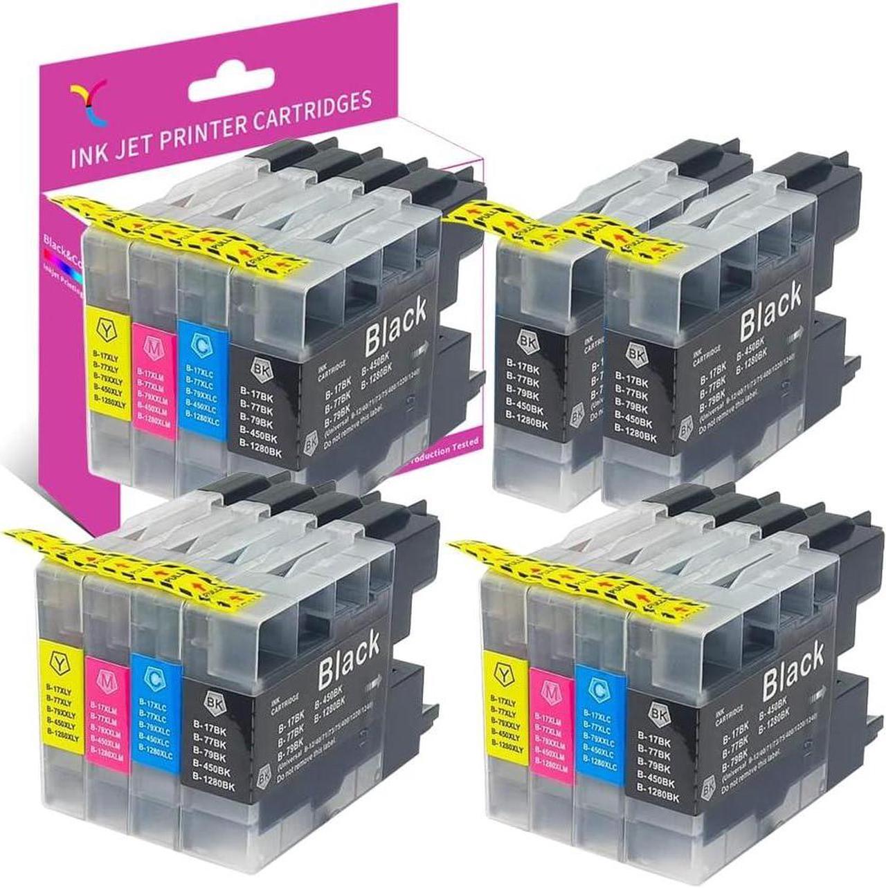 YC Compatible Ink Cartridge for Brother LC75 Ink for Brother LC71 Ink LC-71 LC-75 Ink for MFC-J280W MFC-J430W J435W MFC-J625DW J625W J425W MFC-J6510DW J6710DW J6910DW MFC-J825DW J835DW (14-Pack)