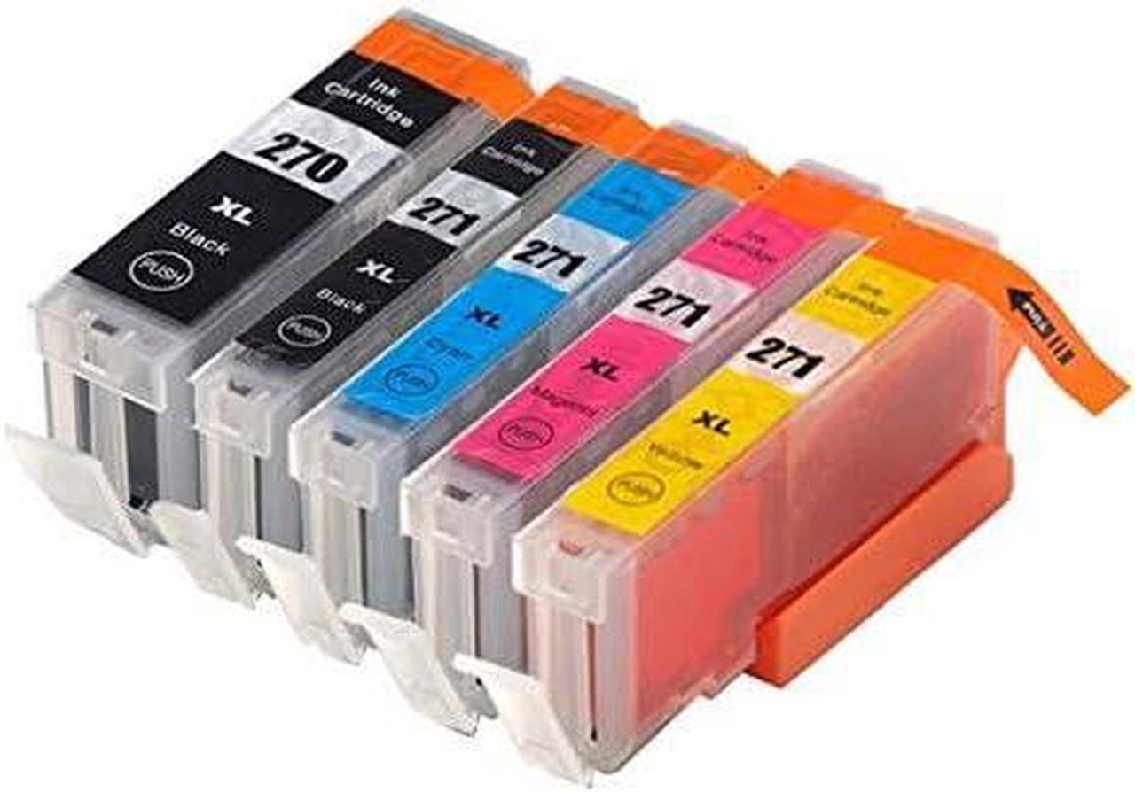 Best Compatible Cartridge for Canon PGI-270XL/CLI271XL 270XL - 271XL Ink Combo(BK,PBK,C,M,Y) High Capacity of Canon 270, Canon 271