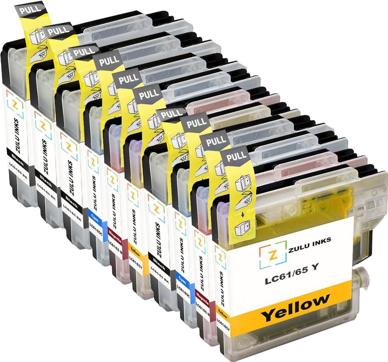 10 Pack Zulu Inks LC65 Ink Cartridges Brother DCP 165C J140W MFC 250C 255CW 290C 295CN 490CW 495CW 5490CN 5890CN 5895cw 6490CW 790CW 795CW 990CW J220 J265W J270W J410W J415W J615W J630W