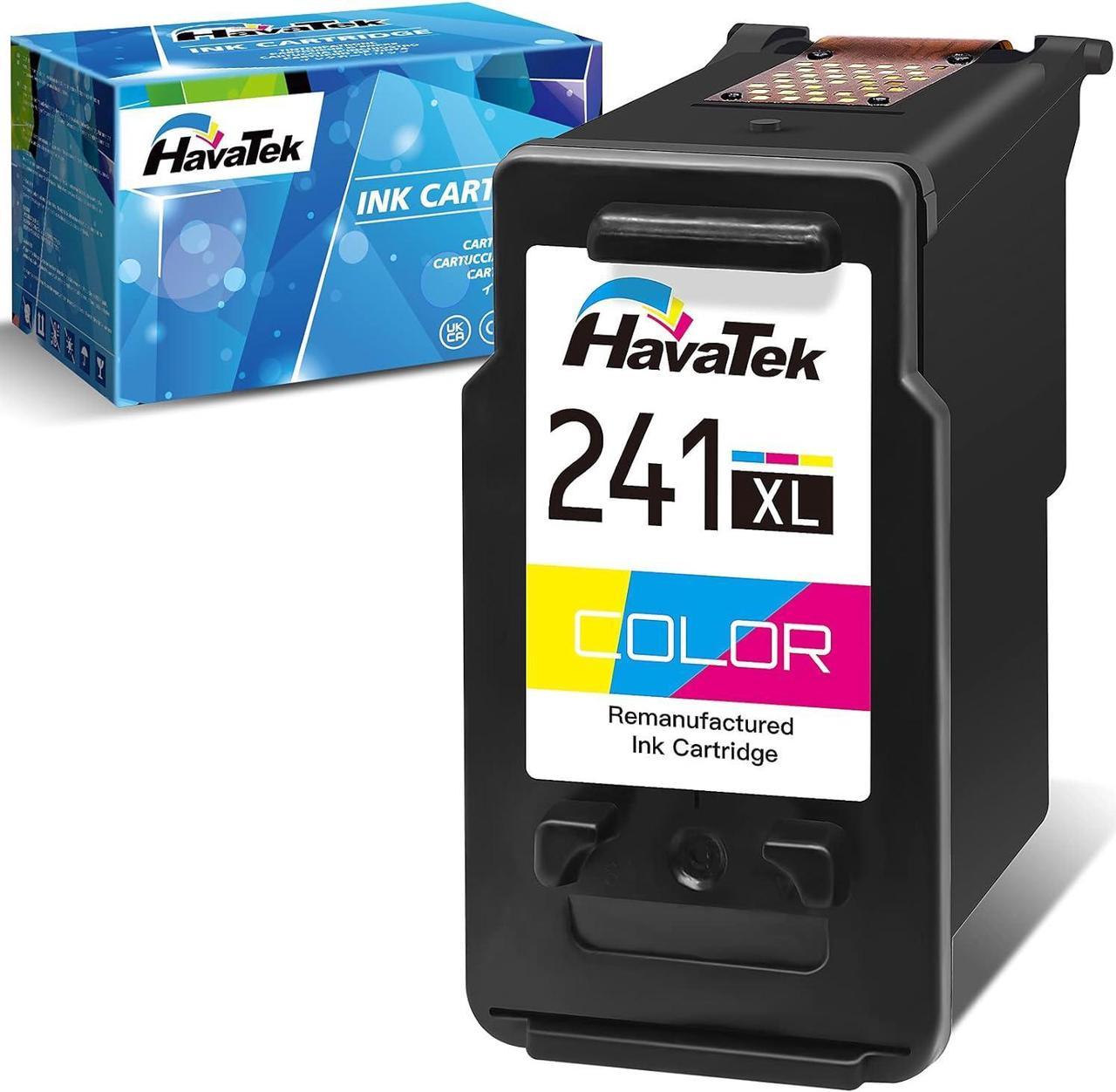 HavaTek Remanufactured Ink Cartridge Replacement for Canon 241 241XL CL-241XL for Pixma MG3620 MG3600 MX452 MG2120 MG3520 MX472 MG3220 MX432 MG2220 MX512 MG3122 MG3222 MG3120 Printer (1 Color)