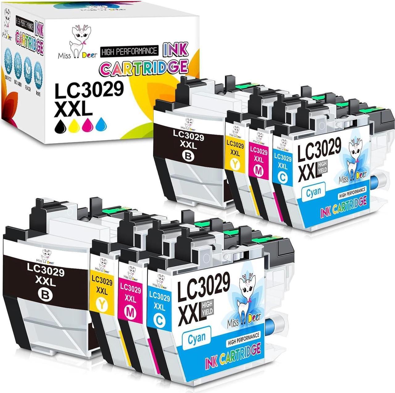 Miss Deer LC3029 XXL Super High Yield Compatible Ink Cartridges,Work for Brother LC3029 Ink Cartridges for MFC-J6535DW MFC-J6935DW MFC-J5830DW MFC-J5930DW Printer