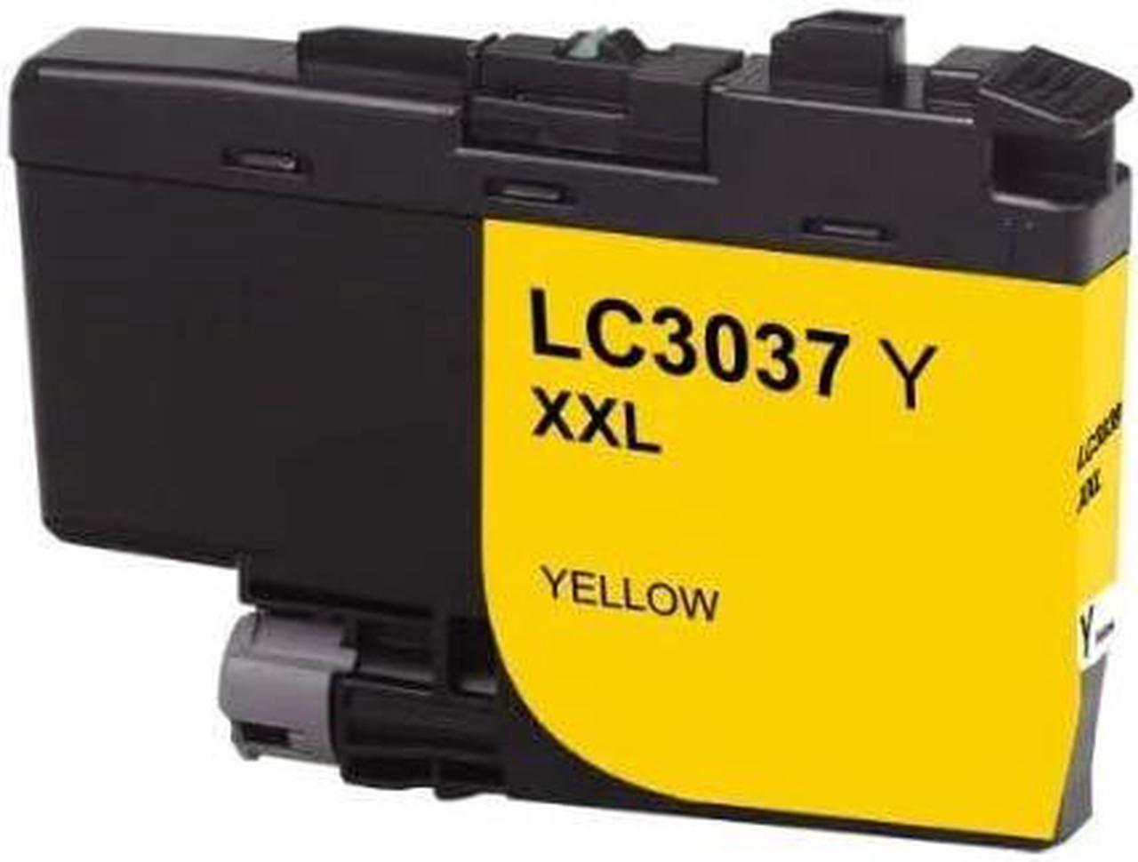 Best Ink Compatible Ink Cartridge Replacement for Brother LC3037 LC-3037 XXL, LC3037XXL High Yield Yellow for MFC-J5845DW, J5845DW XL, J5945DW, J6545DW, J6545DW XLMFC-J6945DW (Yellow)