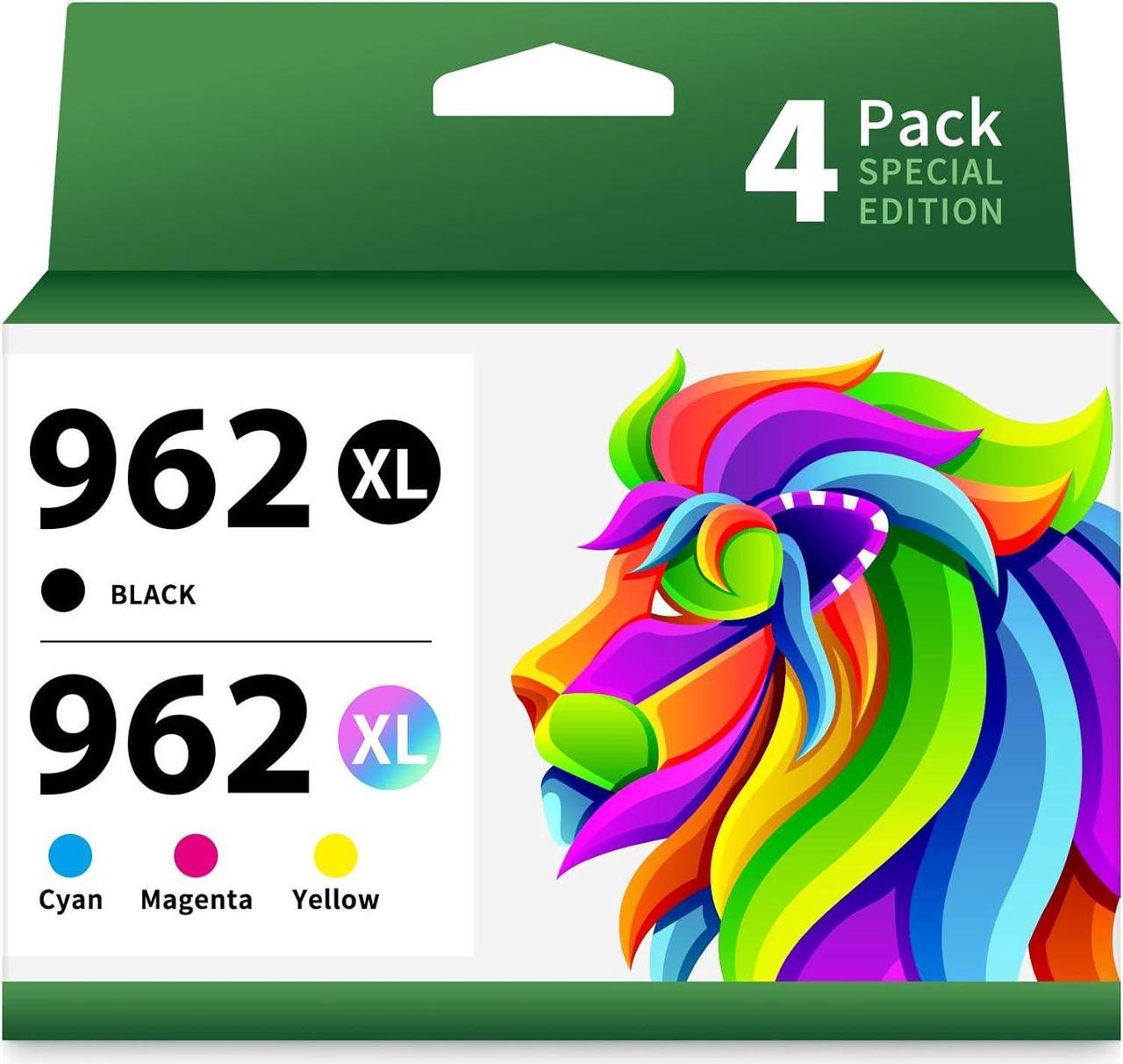 TOKYOINK 962XL 962 XL Ink Cartridges Combo Pack Replacement  962 962XL HP962 HP962XL 962 XL HP OfficeJet Pro 9010 9020 Series 9025 9018 9015 9010 9020 Printer Ink Cartridges (4-Pack)