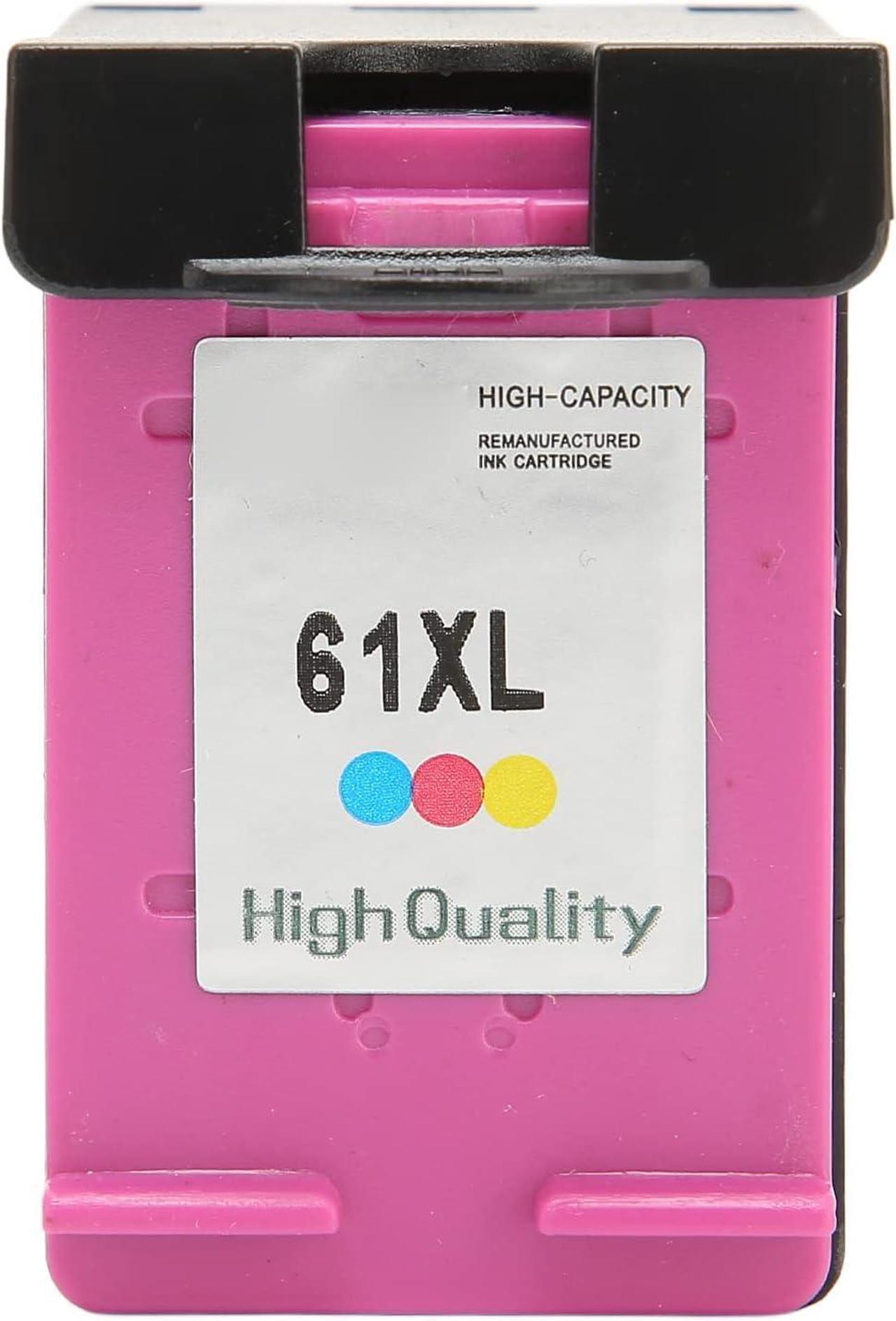 61XL Ink Cartridges, Printer Cartridges ABS Material Excellent Chip for 1512 (H 61XLC Color)