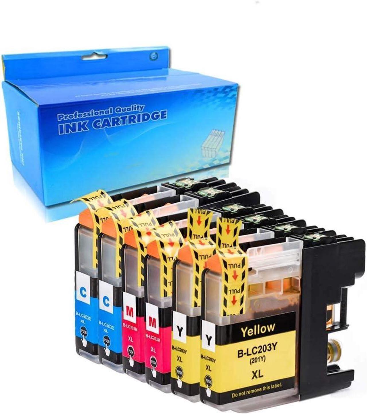 TengSheng Compatible Ink Cartridge Replacement for Brother LC 203XL LC 203 XL use with MFC-J480DW MFC-J880DW MFC-J4420DW MFC-J680DW MFC-J885DW Printer (2 Cyan, 2 Magenta, 2 Yellow, 6 Pack)