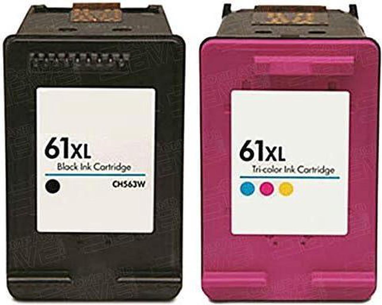 Best Compatible Cartridge  61XL Black & Color Remanufactured Combo Pack - (High Capacity of HP 61)