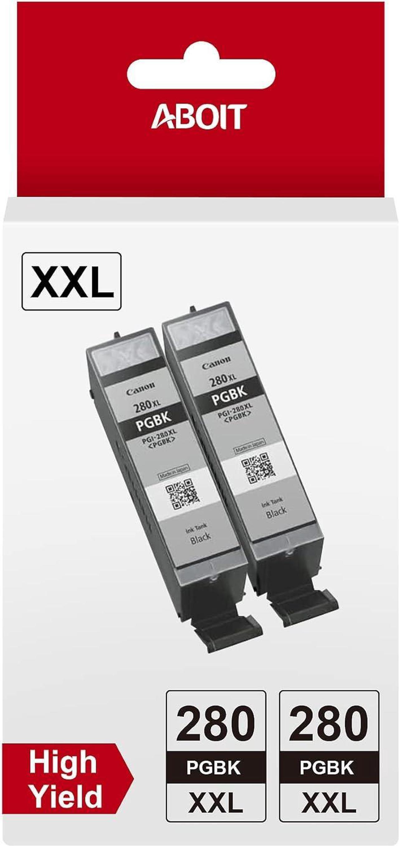 PGI-280XXL PGBK Black Ink Cartridges, Replacement for Canon 280 281 Ink Cartridges to use with Canon TR8520 TR7520 TR8620 TS9120 TS6320 TS6220 TS6120 TS702 TS8120 TS8220 TS8320 Pinter (2 PGBK) 1