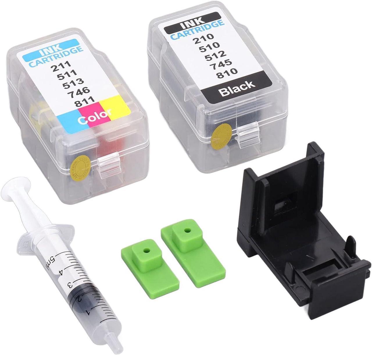 Ink Cartridge Printer Set Kit 4 Color Refillable Cartridges for MP240 MP250 MP270 MP280 MP480 MP495 MP490 MX330 MX340 MX350