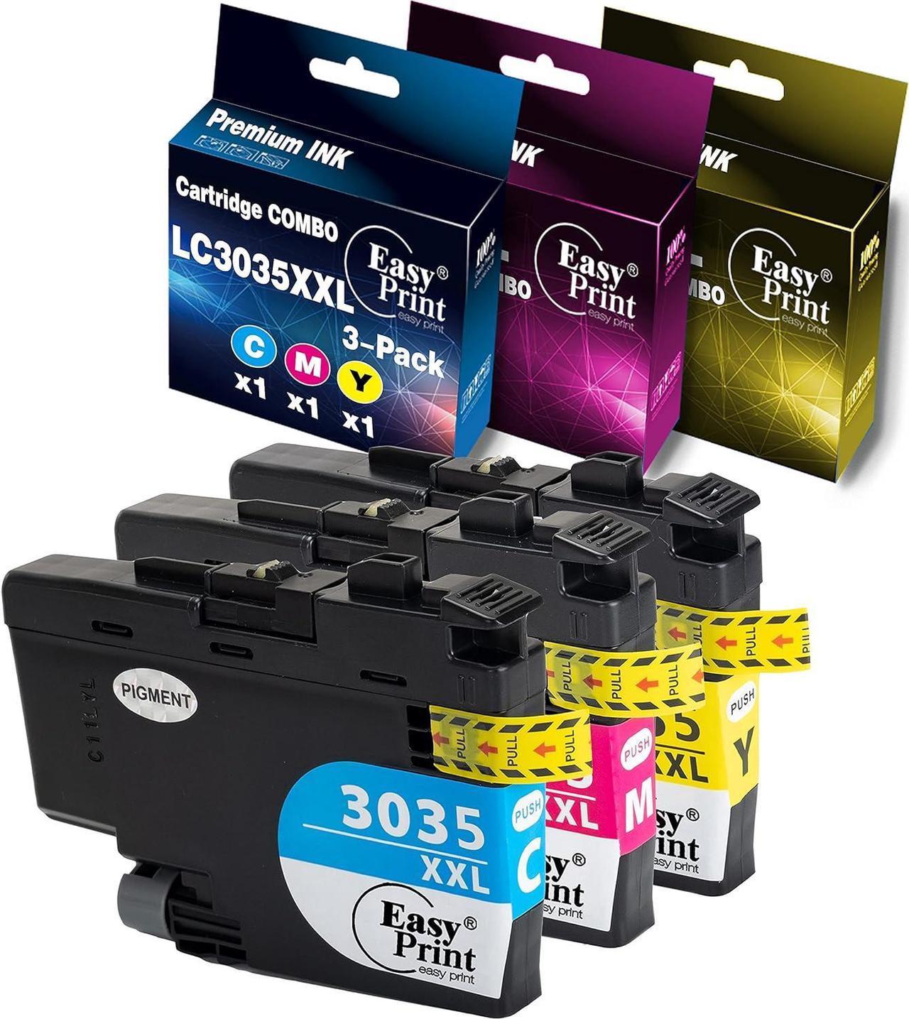 EASYPRINT 3-Color Set Compatible 3035xxl Ink Cartridges Replacement for Brother LC3035XXL for MFC-J805DW, MFC-J805DW XL, MFC-J815DW, MFC-J995DW, MFC-J995DW XL, (Cyan, Magenta, Yellow, Total 3-Pack )