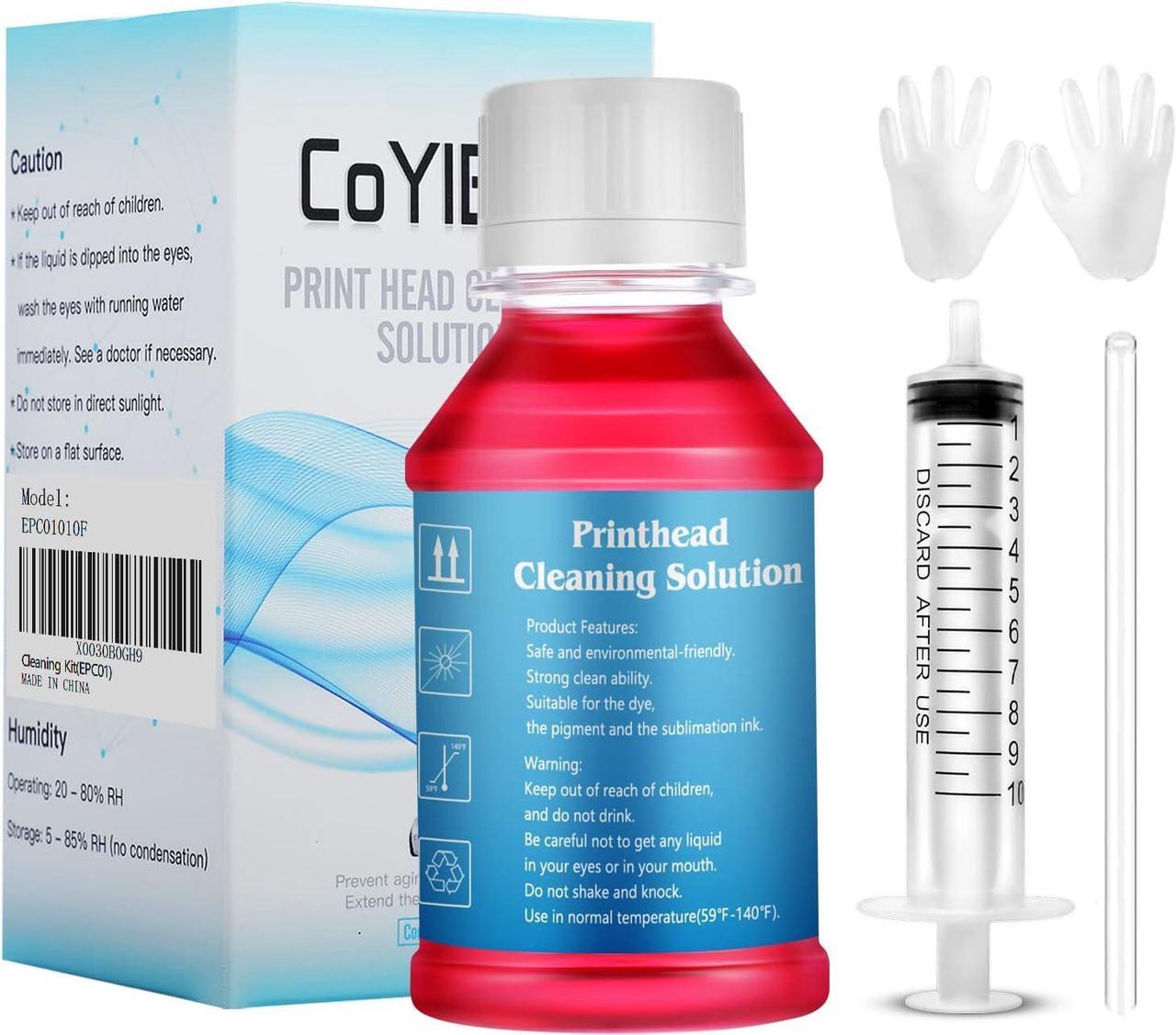 CoYlBod Inkjet Printers Printhead Cleaning kit Replacement for Epson -3.4oz 100ml Nozzle Cleaner