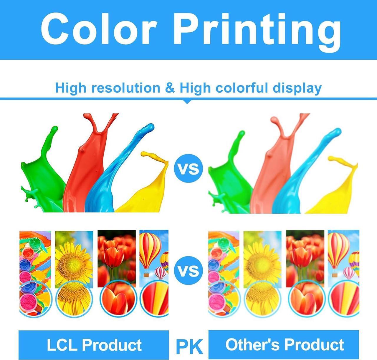 Alt view image 3 of 6 - Remanufactured Toner Cartridge Replacement for  124A Q6000A Q6001A Q6002A Q6003A 1600 2600 2605 1015 1017 2600n 2605d 2605dn 2605dn xi 2605dtn CM1015 (4-Pack Black Cyan Magenta Yellow)