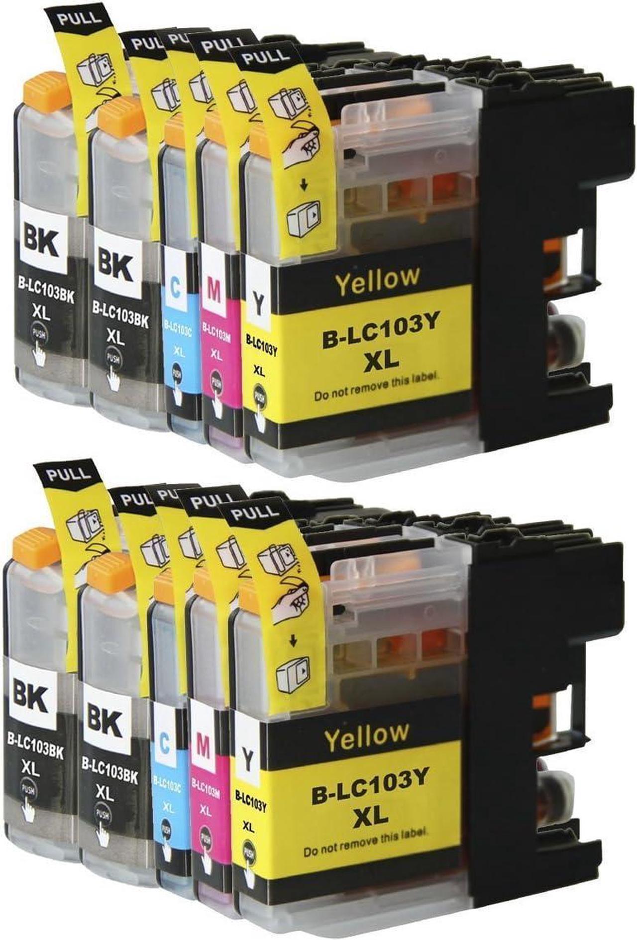 Colour-Store 4 Packs Compatible Ink Cartridge Replacement for Brother LC103XL LC103 XL LC 103 (1 Black, 1 Cyan, 1 Magenta, 1 Yellow) for Brother MFC-J870DW MFCJ6920DW MFCJ4510DW MFCJ875DW MFC-J470DW