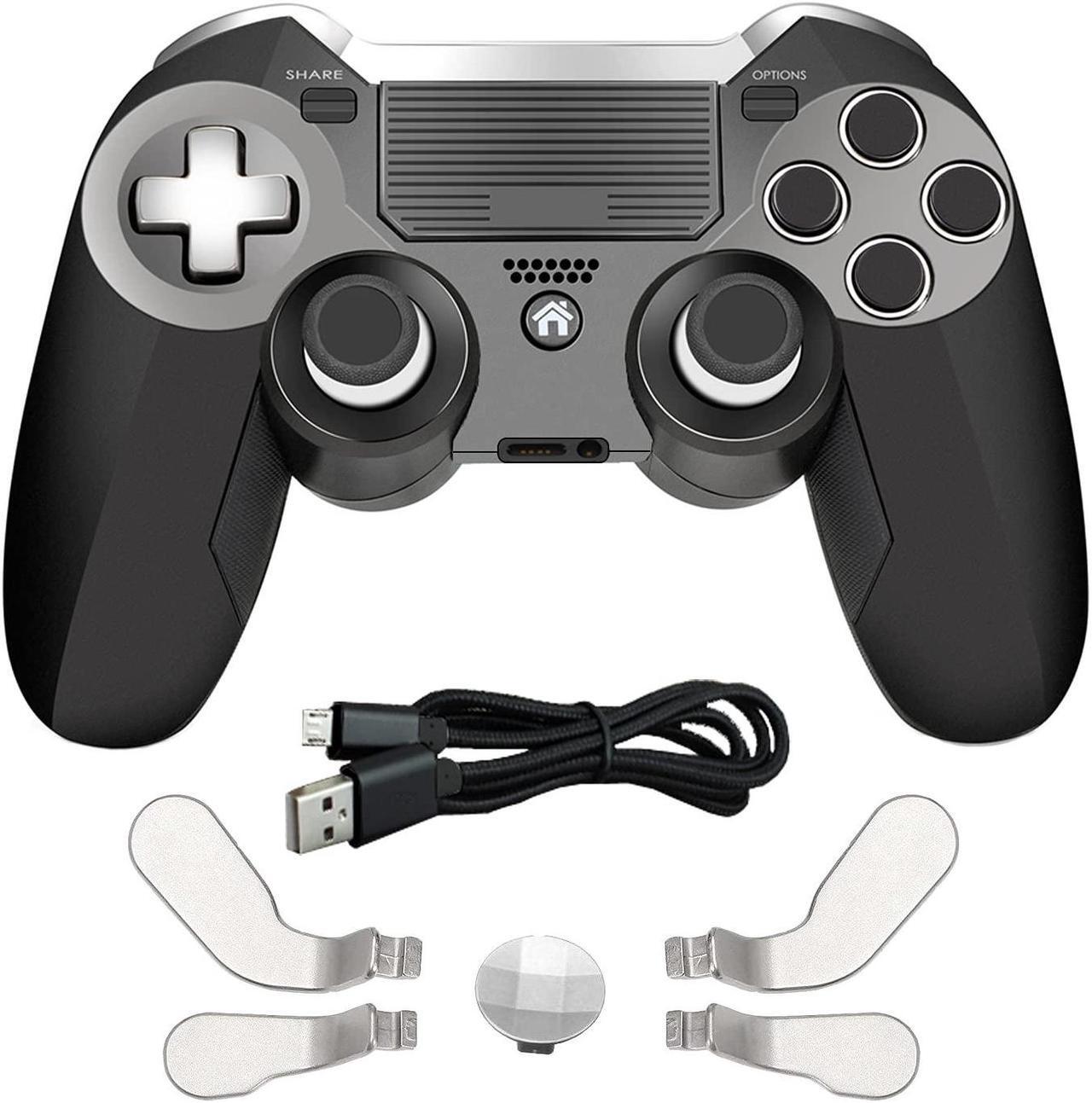 Alt view image 2 of 7 - PS4 Elite Wireless Controller with Back Paddles,Dual Vibration Elite PS4 Modded Game Controller for Play Station 4 with Speaker and 3.5mm Audio Headphone Jack