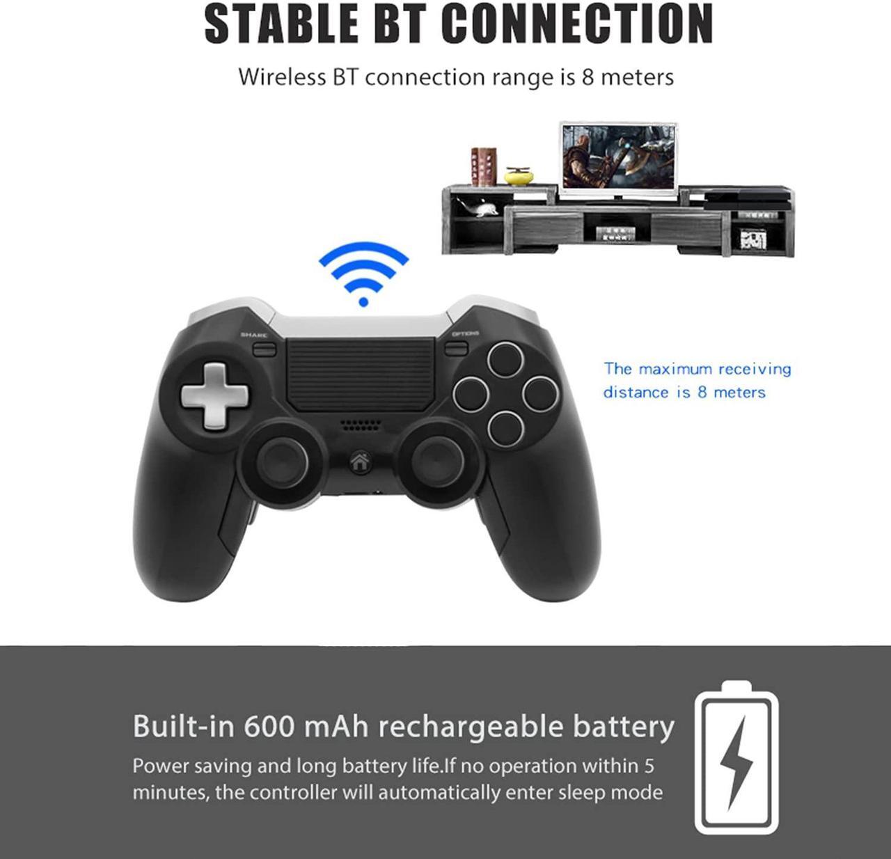 Alt view image 5 of 7 - PS4 Elite Wireless Controller with Back Paddles,Dual Vibration Elite PS4 Modded Game Controller for Play Station 4 with Speaker and 3.5mm Audio Headphone Jack