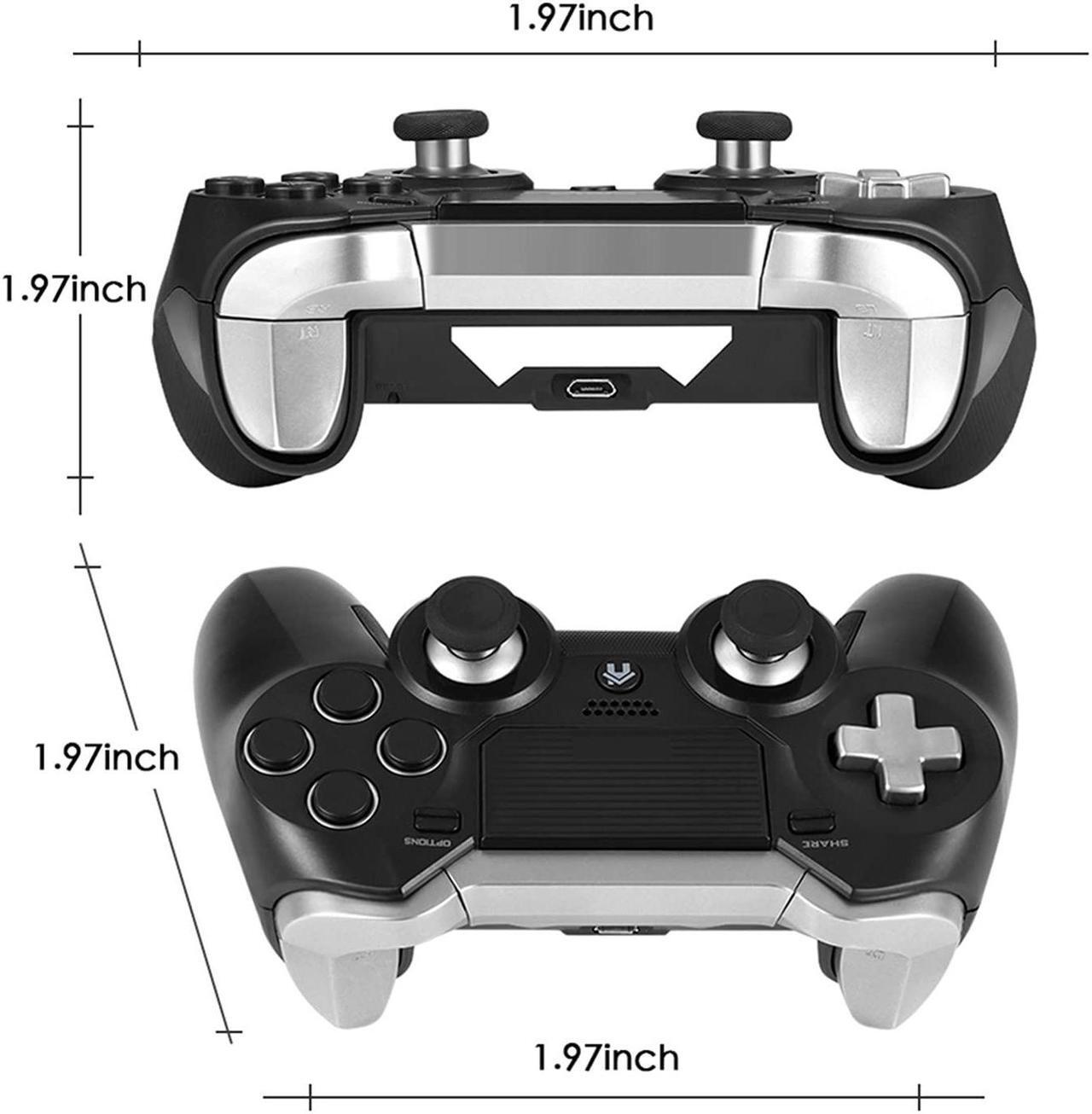 Alt view image 6 of 7 - PS4 Elite Wireless Controller with Back Paddles,Dual Vibration Elite PS4 Modded Game Controller for Play Station 4 with Speaker and 3.5mm Audio Headphone Jack