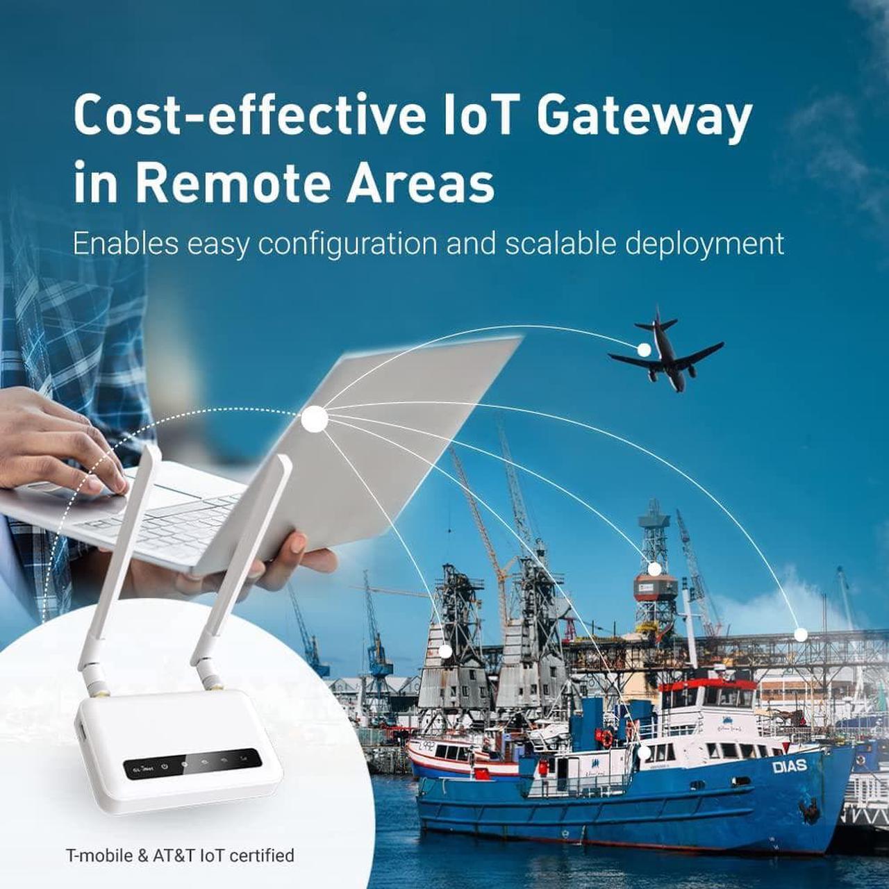 Alt view image 4 of 7 - GL-X750V2 (Spitz) T-Mobile/AT&T IoT Device Certified, 4G LTE VPN Router Without BLE Module, AC750 Dual-Band Wi-Fi,;Offshore Internet, OpenWrt, IoT Gateway, MicroSD Cardslot, North America only