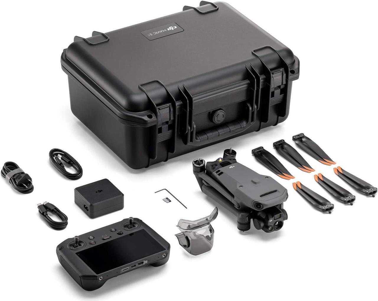 Alt view image 7 of 7 - DJI Mavic 3T Industrial Edition Quadcopter Drone, Triple Aperture Telephoto Camera Aerial Drone, 45Minutes Long Endurance, 15km HD Mapping, Standard Package