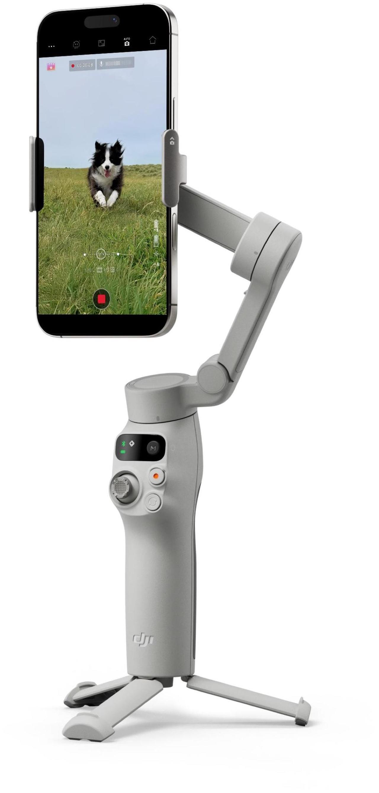 Alt view image 3 of 6 - DJI Osmo Mobile7 Gimbal Stabilizer for IPhone and Android, Built-in Tripod, Ultra-Light Weight, Comfort Grip, 3-Axis Mobile Gimbal, Standard Package