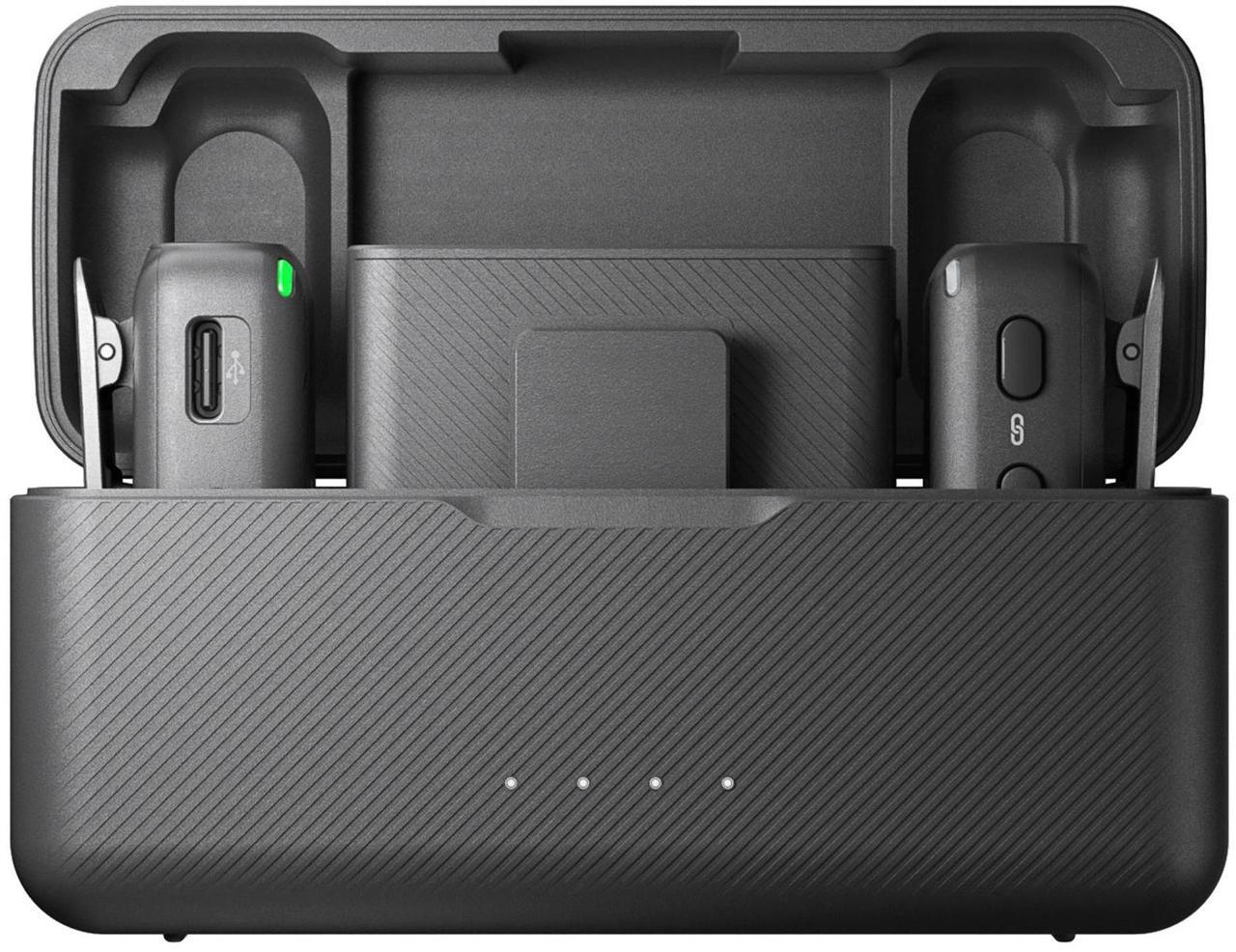 Main image of DJI Mic (2TX+1RX+Charging Case), Wireless Lavalier Microphone, Intelligent Noise Cancellation, 32-bit Internal Floating Recording, 820 Ft. Range, Microphone for IPhone, Android DJI Mic