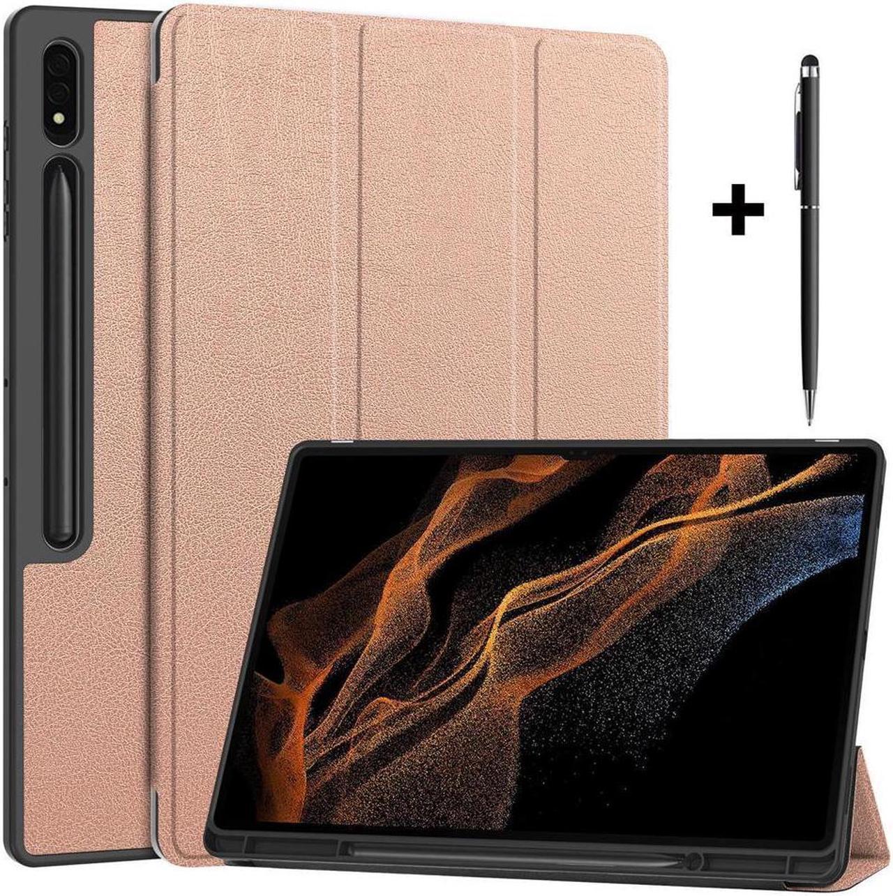 BONAEVER Protective Case for Samsung Galaxy Tab S9 Ultra 14.6 inch 2023 SM-X910 SM-X916B SM-X918U Folio Slim Stand Cover with with Pencil Holder Stylus Pen