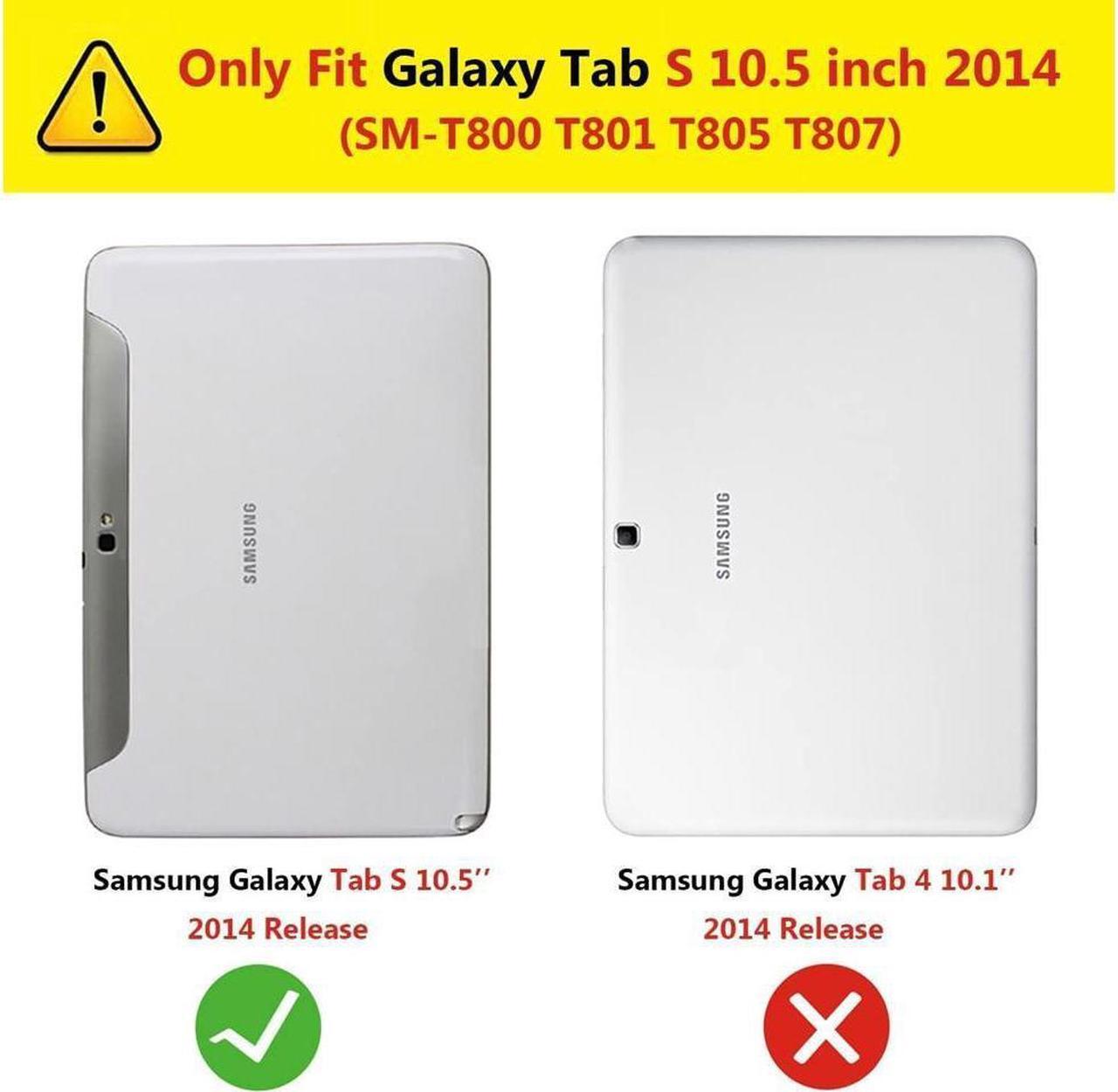 Alt view image 2 of 7 - BONAEVER [2-Pack] Screen Protector for Samsung Galaxy Tab S 10.5 inch 2014 SM-T800 T801 T805 T807 Tempered Glass Screen Protector Film S-Pen CompatibleScratch Resi Standant