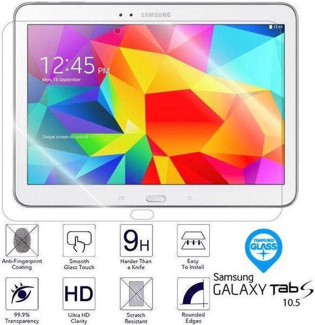 Alt view image 3 of 7 - BONAEVER [2-Pack] Screen Protector for Samsung Galaxy Tab S 10.5 inch 2014 SM-T800 T801 T805 T807 Tempered Glass Screen Protector Film S-Pen CompatibleScratch Resi Standant