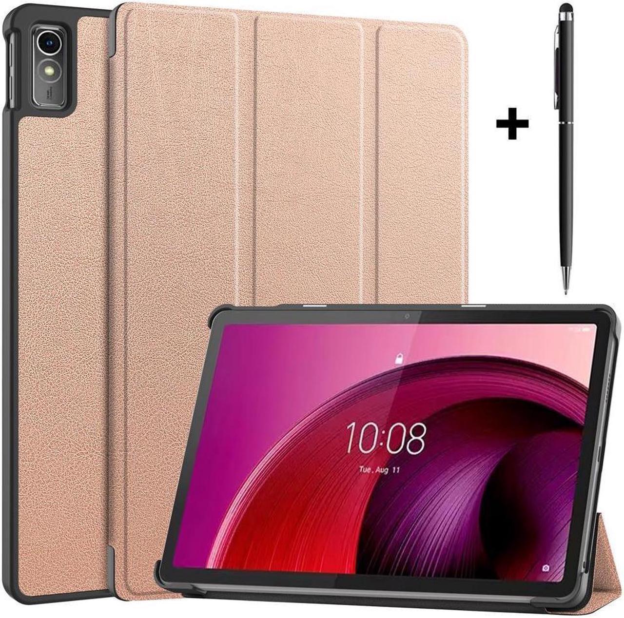 BONAEVER Case for Lenovo Tab M10 5G 10.6 Inch 2023 TB-360ZU TB-360XU Tri fold Slim Hard Shell Smart Protective Cover with Multi-Angle Stand Universal Stylus Pen