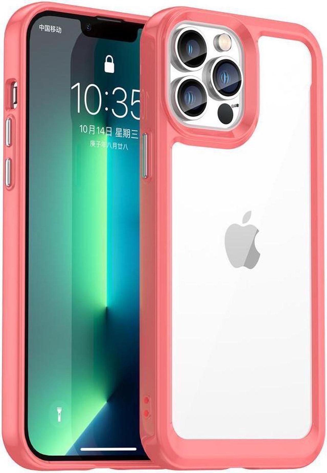 BONAEVER Case Compatible with iPhone 13 Pro Max 6.7 inch Shockproof Phone Bumper Cover Anti-Scratch Clear Back