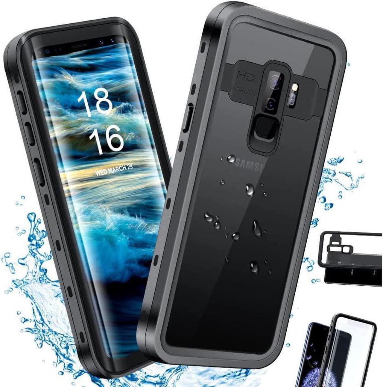 BONAEVER For Samsung Galaxy S9 Plus Waterproof Case IP68 Underwater Shockproof Protective Cover with Built-in Screen Protector for Galaxy S9 Plus 6.2 inches