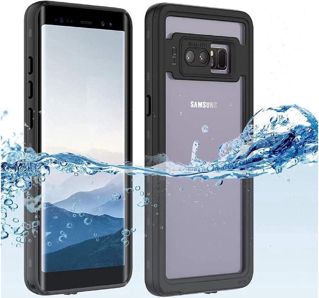 BONAEVER For Samsung Galaxy note 8 Waterproof Case Shockproof Du Standproof Snowproof Hard Shell Protective Cover Rugged Cover with Screen Protector for Galaxy note 8