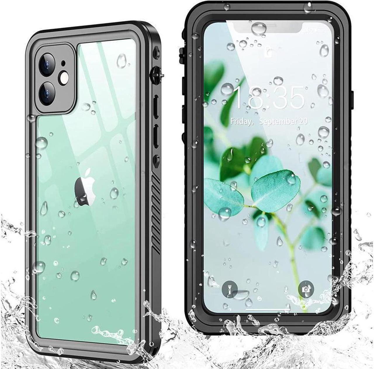 BONAEVER For iPhone 11 Waterproof Case with Built-in Screen Protector Rugged Shockproof Cover IP68 Waterproof Phone Case for iPhone 11 6.1 inch