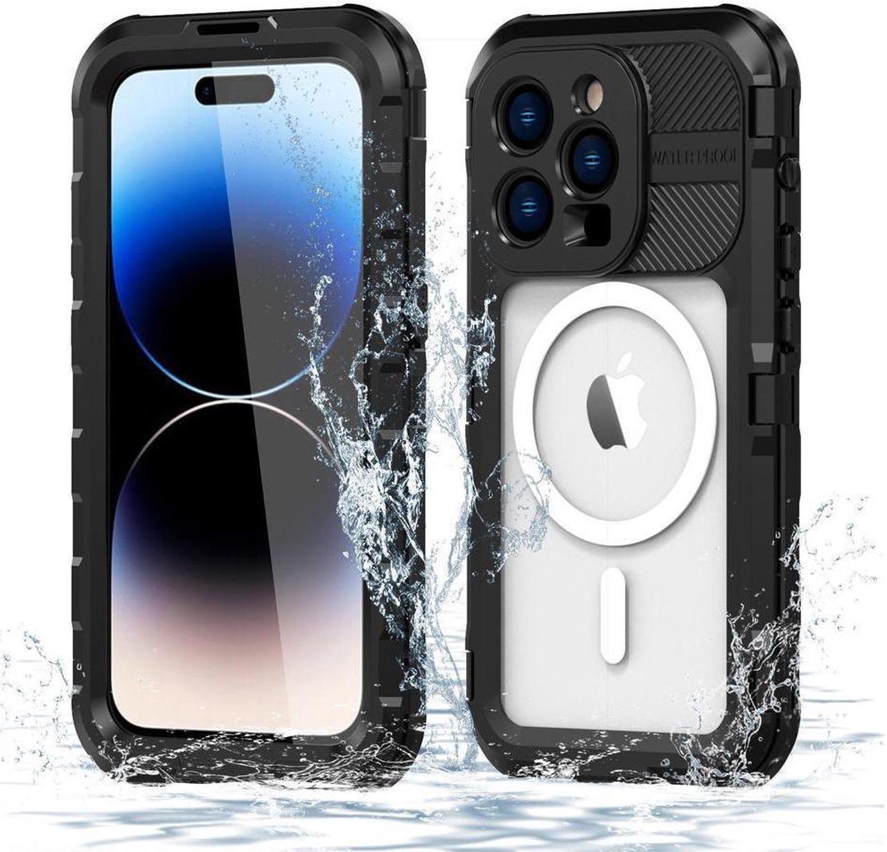 BONAEVER For iPhone 14 Pro Waterproof Case MagSafe Compatible Built-in Screen Protector IP68 Underwater Du Standproof 360 Shockproof Protective Cover for iPhone 14 Pro 6.1 inch 2022