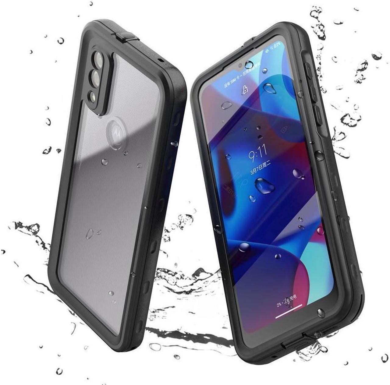 BONAEVER For Motorola Moto G Pure 2021 Case Waterproof Built in Screen Protector Protective Cover Shockproof IP68 Underwater Case for Moto G Pure 2021 6.5 inch