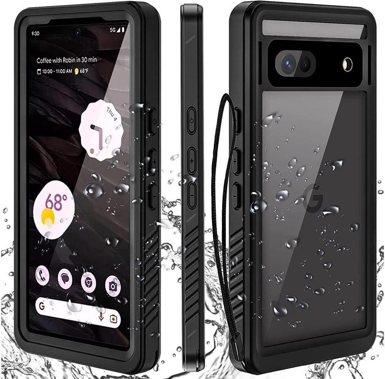 BONAEVER Compatible for Google Pixel 7A Case Waterproof Built-in HD Clear Screen Protector 360 Degree Shockproof Du Standproof Bumper Full Protective Waterproof Case for Google Pixel 7A 2023