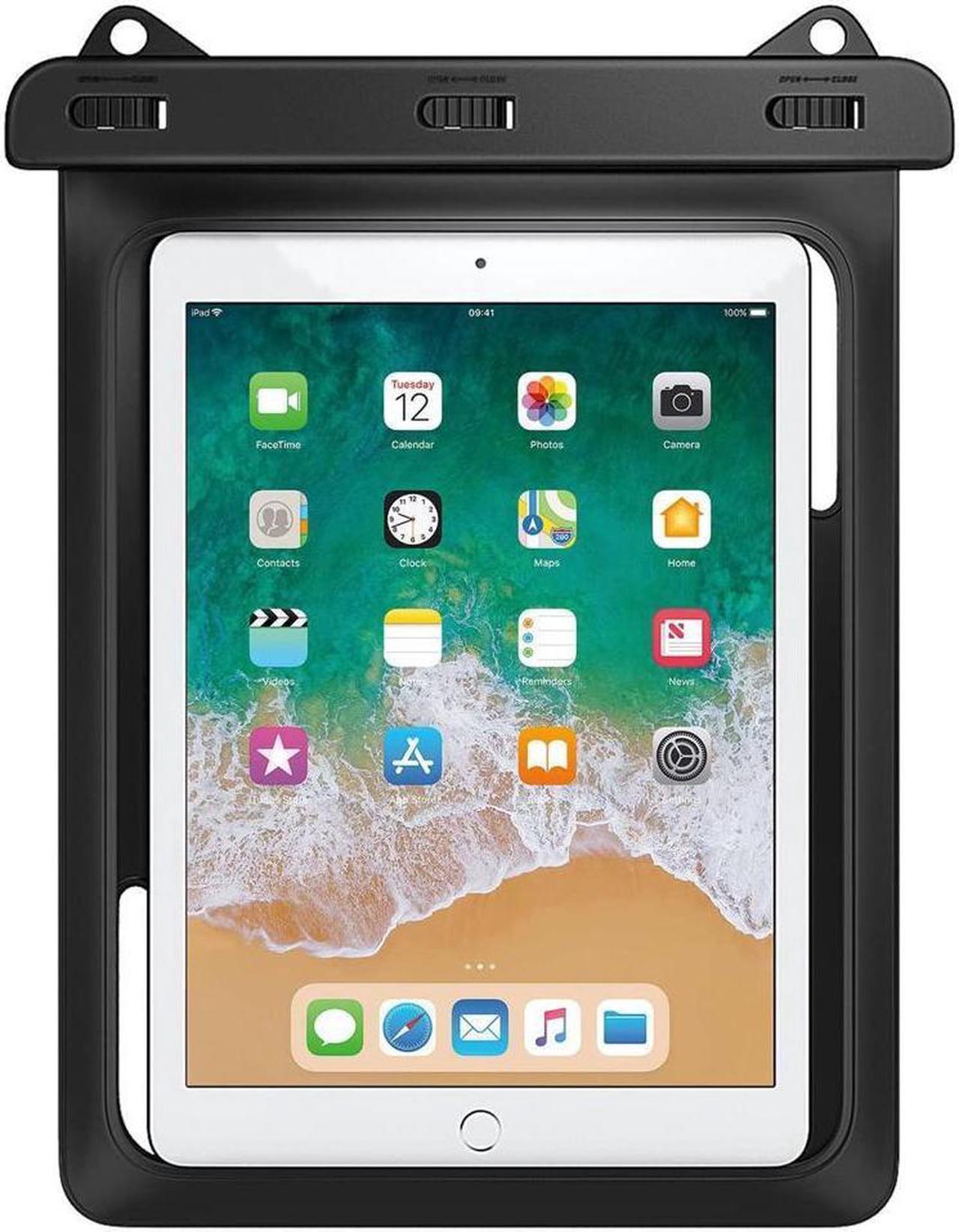 BONAEVER Waterproof Case Pouch Dry Bag for iPad Mini 6 iPad 9 iPad 9.7 6/5/4/3/2 iPad Pro 9.7 iPad Air 5 10.9/3/2 Samsung Tab S4/ S3/ S2/Tab A 9.7 Galaxy Note 8 Tab E 9.6