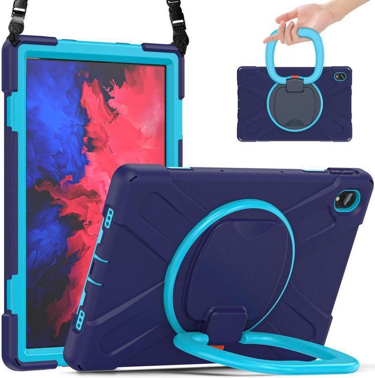 BONAEVER Case for Lenovo Tab P11 Plus / P11 11 inch 2022 2021 2020 Model TB-J606F / TB-J606X / TB-J616F / TB-J607F with Stand and Strap Shoulder Strap Shockproof Protective Cover