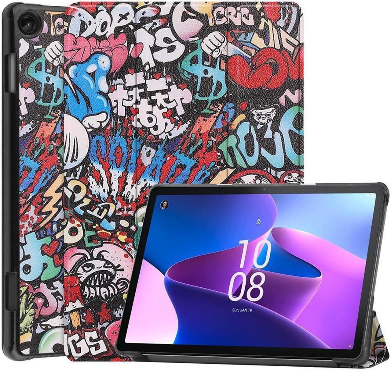 BONAEVER Case for Lenovo Tab M10 3rd Gen 10.1 inch 2022 TB-328F Slim Shell Tri-Fold Magnetic protective Stand Cover with Auto Sleep/Wake