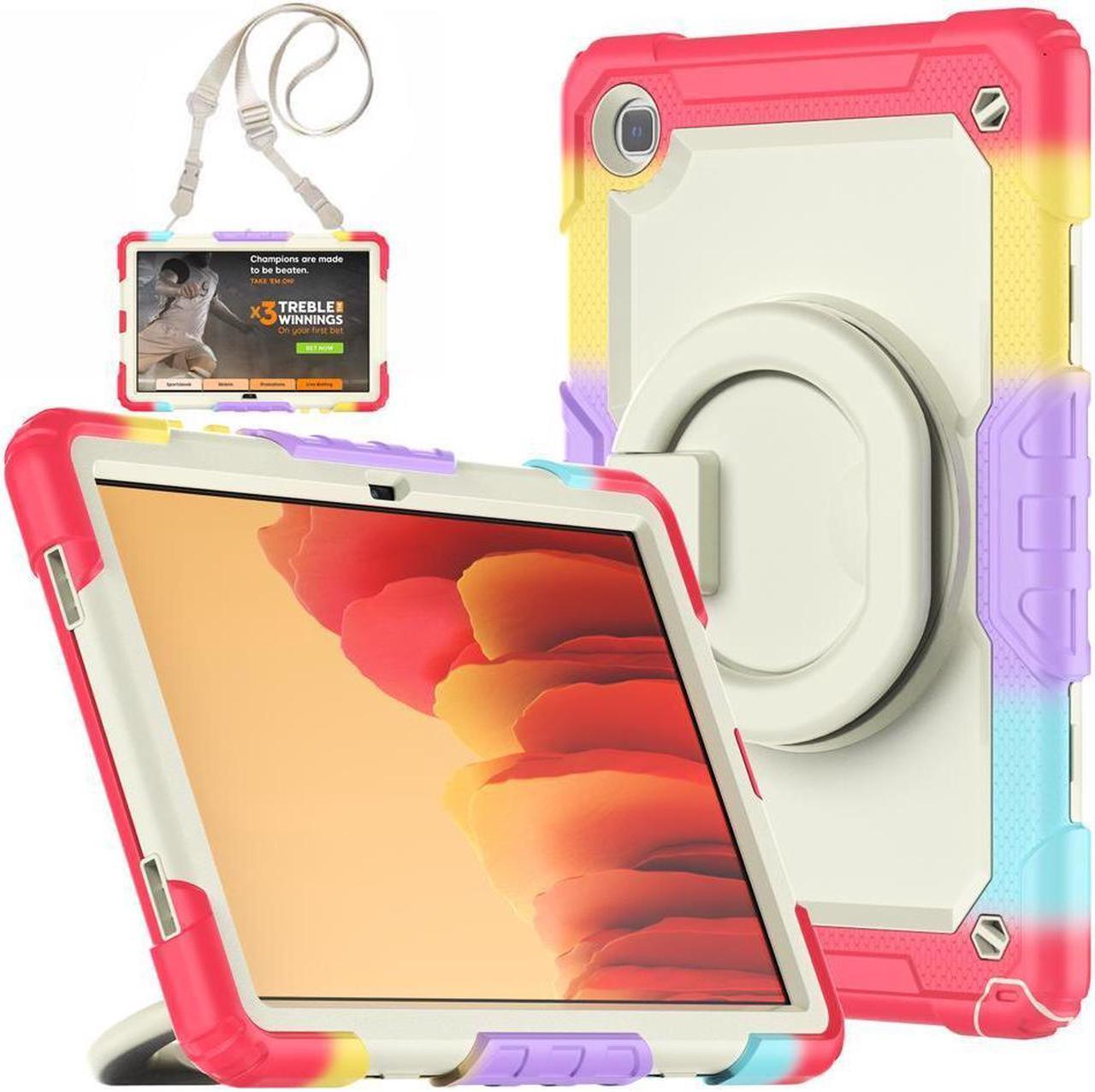 BONAEVER For Samsung Galaxy Tab A7 Case 2020 SM-T500/T505/T507 with Screen Protector Shockproof Cover for 10.4 Inch Tab A7 with S Pen Holder Stand and Strap Shoulder Strap