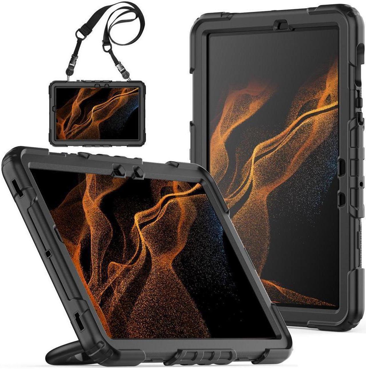 BONAEVER For Samsung Galaxy Tab S8 Case 11 inch 2022 SM-X700 SM-X706 with Screen Protector / Rotatable Stand / Hand Strap / S-Pen Holder For Galaxy Tab S7 11 inch 2020 SM-T870 SM-T875 SM-T878