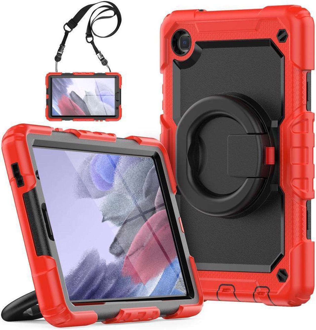 BONAEVER Case For Samsung Galaxy Tab A7 Lite Case 8.7 inch with Screen Protector Pen Holder Shockproof Hard Protective Kids Cover for Galaxy Tab A7 Lite 2021 SM-T220/T225/T227 with Rotatable Stand