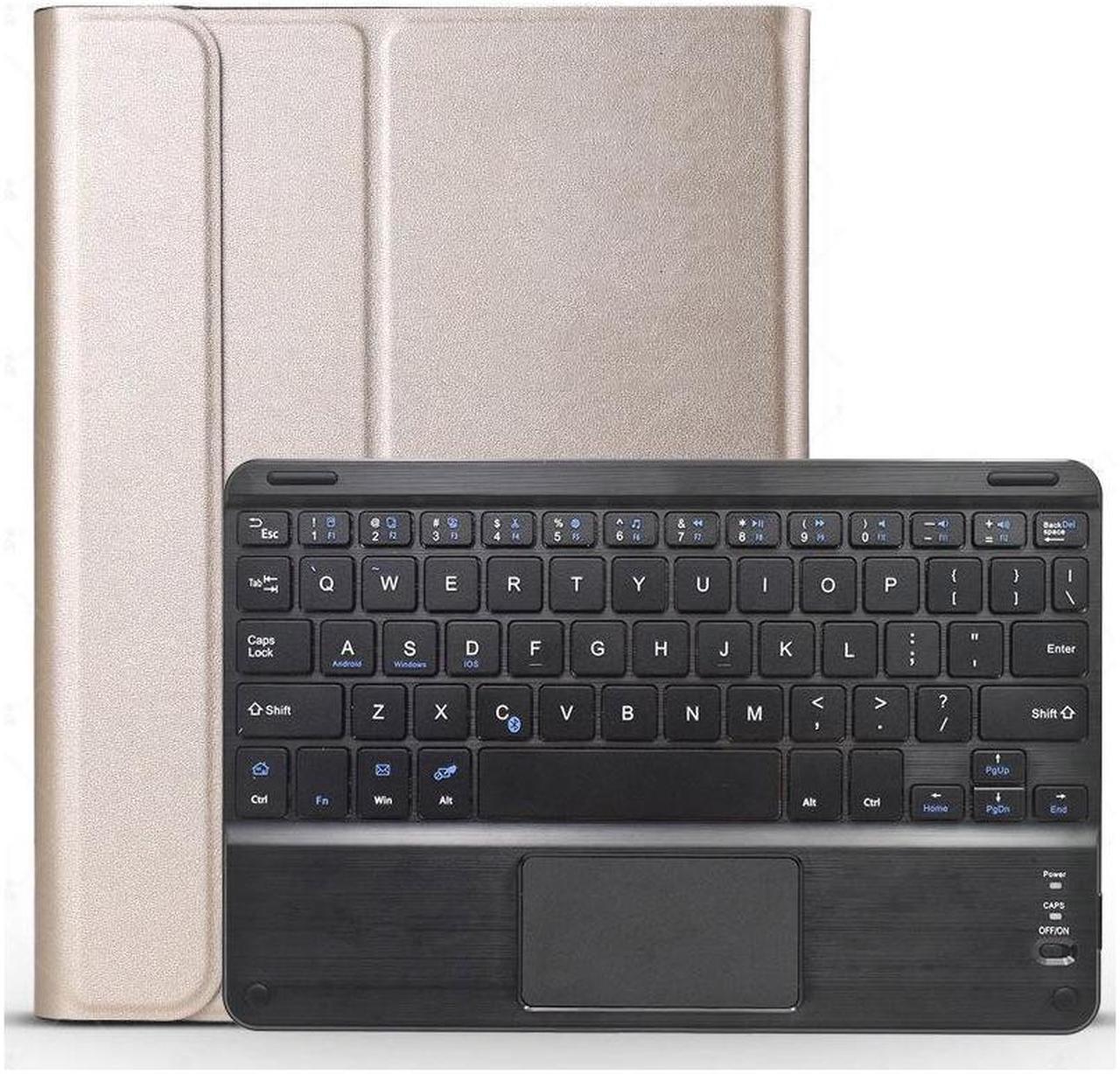 BONAEVER Bluetooth Touchpad Keyboard Case for Samsung Galaxy Tab A8 10.5 2021 SM-X200 SM-X205 Wireless Detachabe Keyboard Cover with Pencil Holder