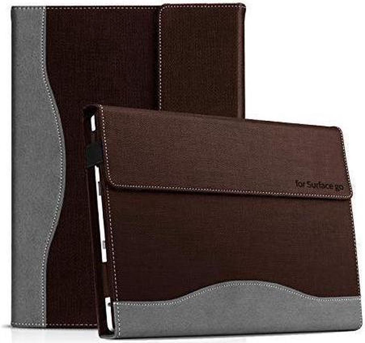 BONAEVER Protective Case for Microsoft Surface Go 3 2021 / Surface Go 2 2020 / Surface Go 2018 - Multi-Angle Portfolio Business Cover with Pen Holder Compatible with Type Cover Keyboard