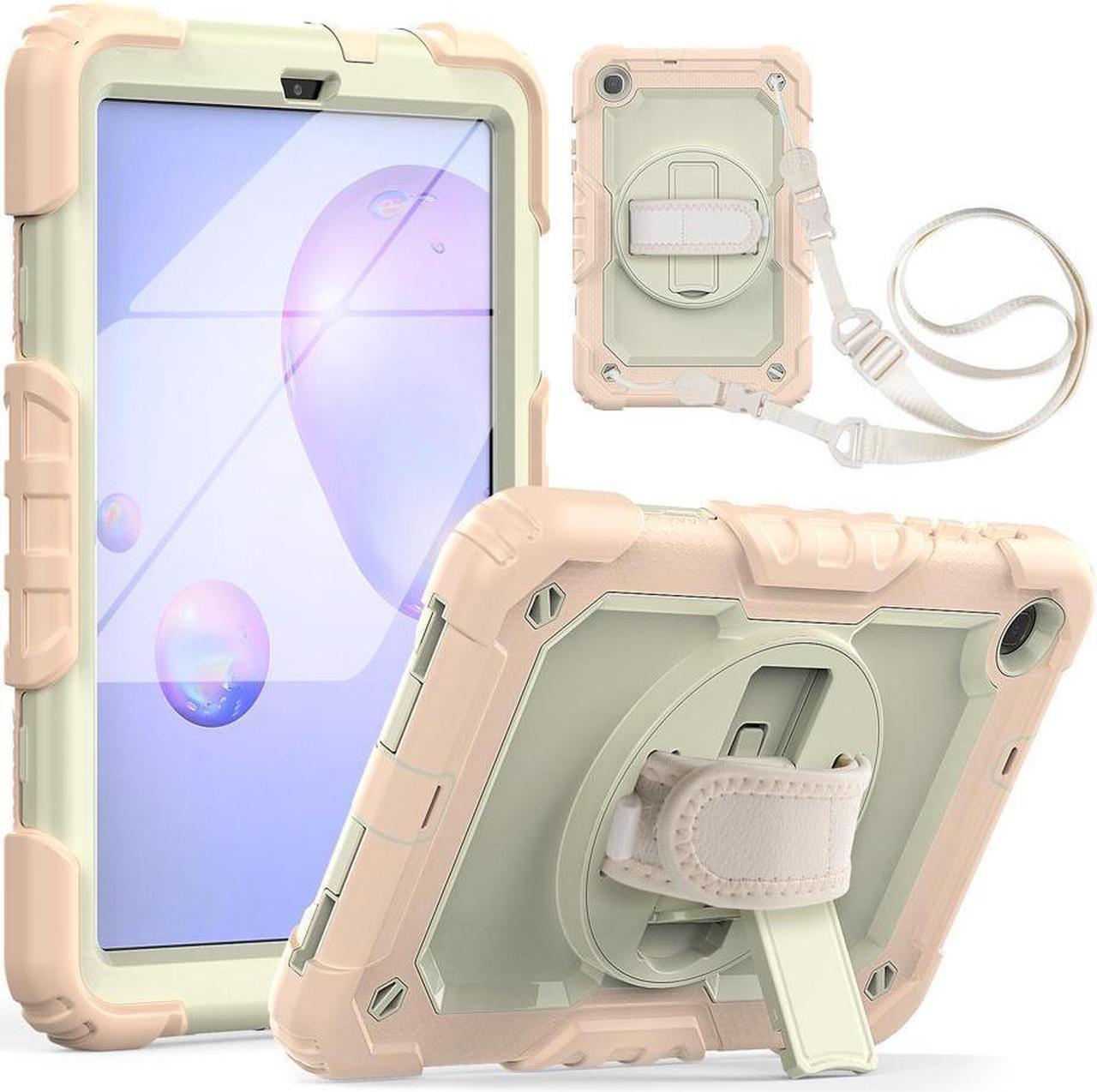 BONAEVER For Samsung Galaxy Tab A 8.4 2020 Case with Screen Protector Model SM-T307 / SM-T307U with Pen Holder Hard Durable Rugged Protective Cover with Handle Shoulder Strap