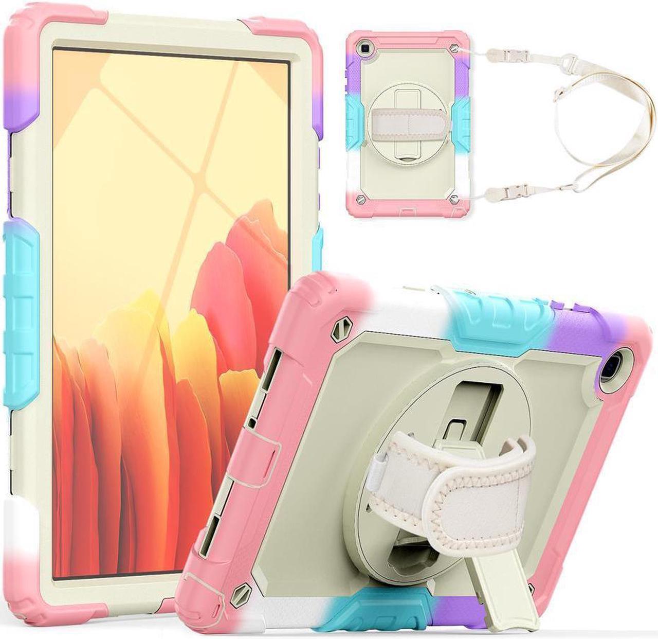 BONAEVER For Samsung Galaxy Tab A7 Case 2020 SM-T500 / T505 / T507 with Screen Protector for Kids Shockproof Cover for 10.4 Inch Tab A7 with S Pen Holder Stand and Strap Shoulder Strap