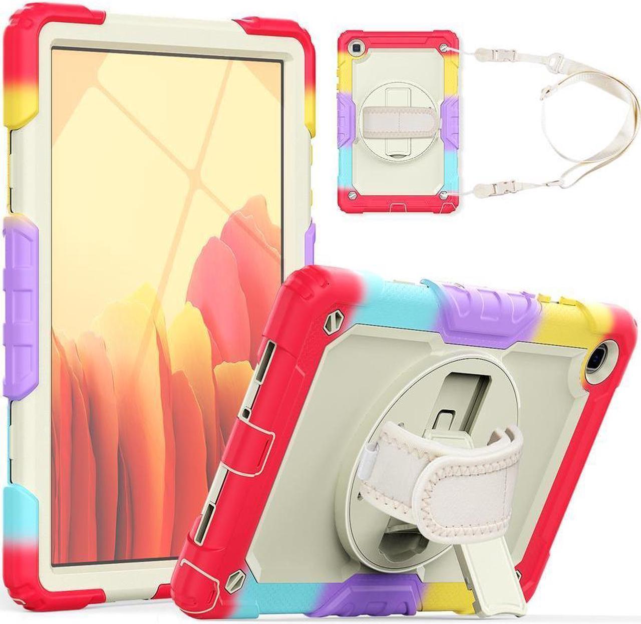 BONAEVER For Samsung Galaxy Tab A7 Case 2020 SM-T500 / T505 / T507 with Screen Protector for Kids Shockproof Cover for 10.4 Inch Tab A7 with S Pen Holder Stand and Strap Shoulder Strap