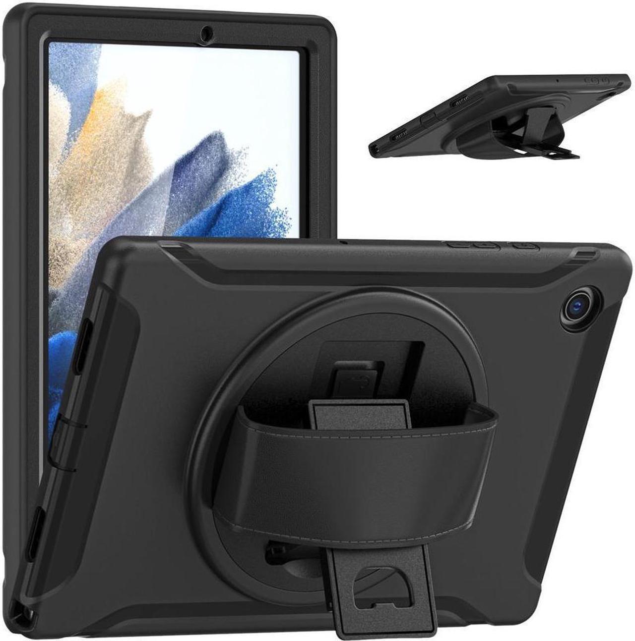 BONAEVER For Galaxy Tab A8 Case 10.5 Inch 2022 (SM-X200/X205/X207) Rugged Shockproof Case with Hand Strap Rotating Stand and Protective Cover Case for 10.5" Galaxy Tab A8 2022