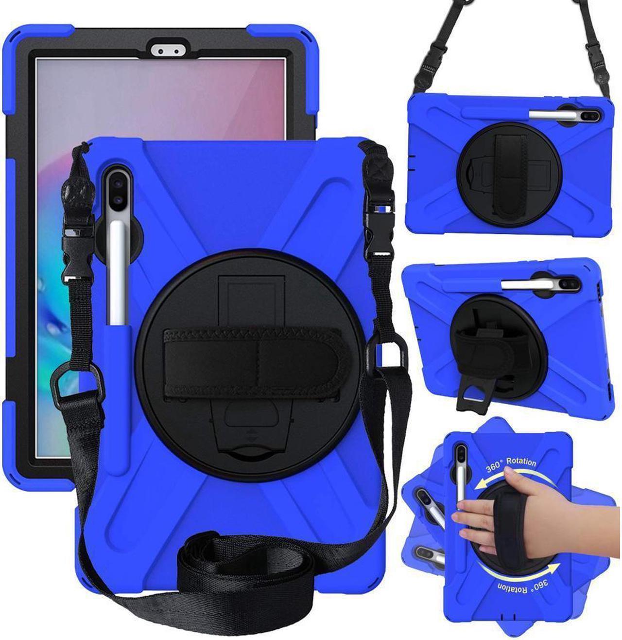 BONAEVER For Samsung Galaxy Tab S6 Case [Support S Pen Wireless Charging] Hybrid Shockproof Case with Pen Holder H Strap / Shoulder Strap / Standand for Galaxy Tab S6 10.5 2019 SM-T860 / T865 / T867