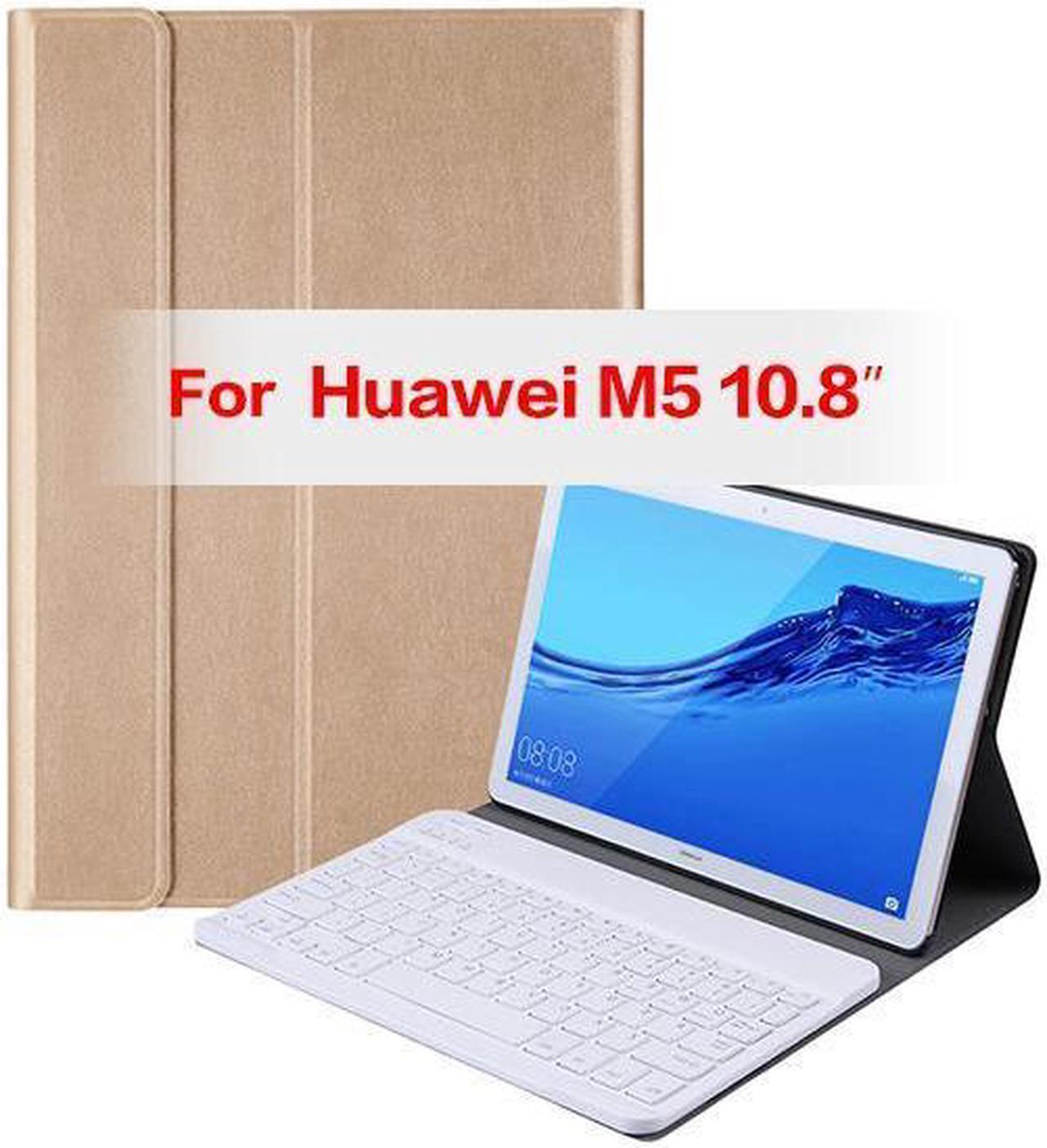 BONAEVER Removable Wireless Bluetooth Keyboard Case for Huawei MediaPad M5 10.8 / M5 Pro 10.8 inch CRM-AL09 CRM-W09 Cover